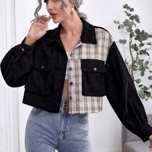 Oversized Plaid Jacket